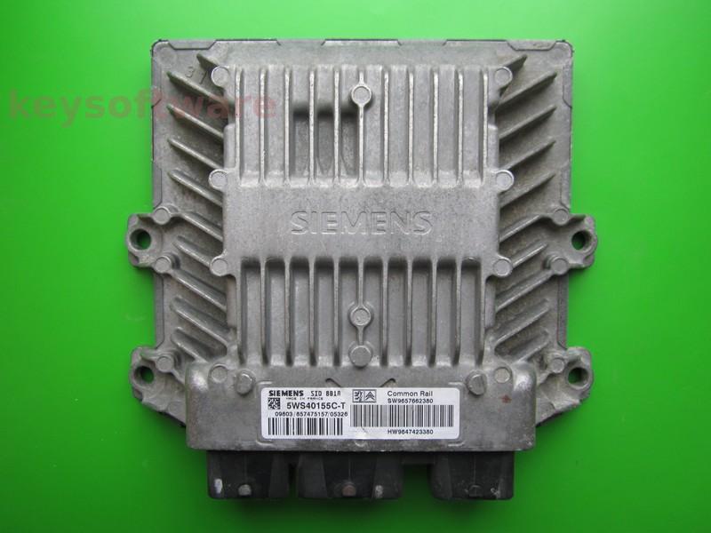 ECU Peugeot Partner 2.0HDI 9657662380 5WS40155C-T SID801A }