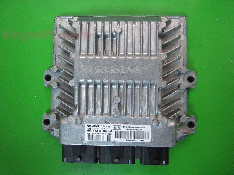 ECU Peugeot 407 2.0HDI 9656061280 5WS40167D-T SID803 {+