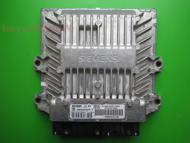 ECU Peugeot 407 2.0HDI 9656412980 5WS40167F-T SID803 }