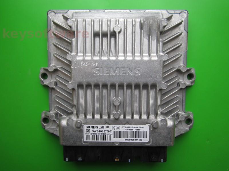 ECU Peugeot 407 2.0HDI 9656171180 5WS40167G-T SID803 }