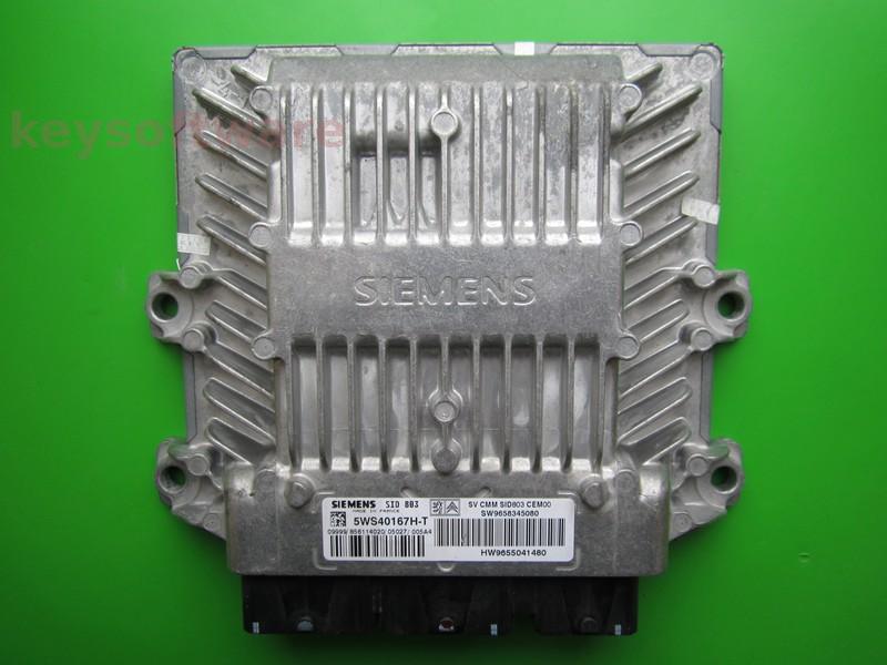 ECU Peugeot 407 2.0HDI 9658345080 5WS40167H-T SID803 }