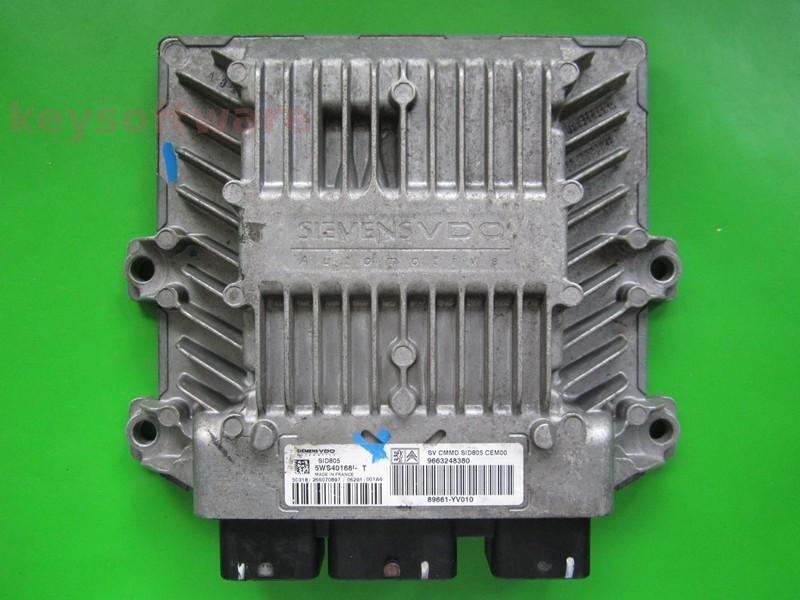 ECU Peugeot 107 1.4HDI 9663248380 5WS40168I-T SID805