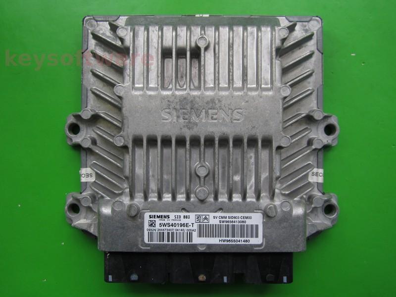ECU Peugeot 407 2.0HDI 9656413080 5WS40196E-T SID803