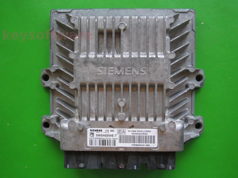 ECU Peugeot 407 2.0HDI 9658345280 5WS40204E-T SID803