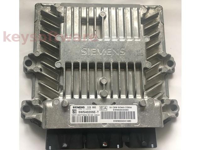 ECU Peugeot 407 2.0HDI 9658345380 5WS40205E-T SID803 {