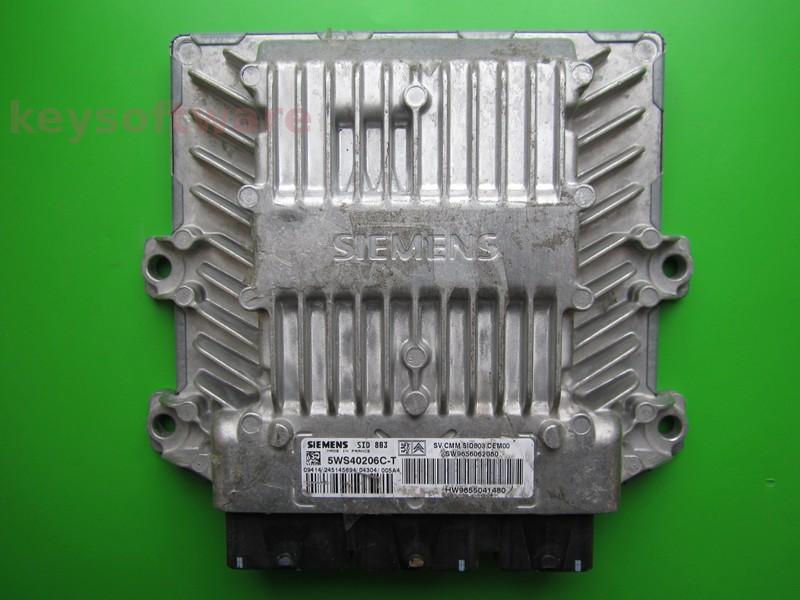 ECU Peugeot 407 2.0HDI 9656062080 5WS40206C-T SID803 {