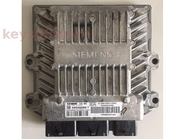 ECU Peugeot 407 2.0HDI 9658345480 5WS40206E-T SID803 {