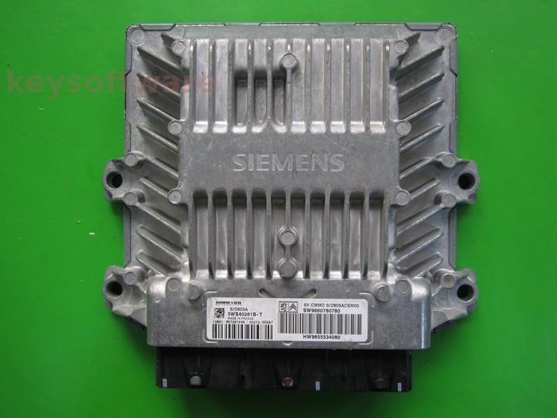 ECU Peugeot 407 2.0HDI 9660780780 5WS40261B-T SID803A 136CP +