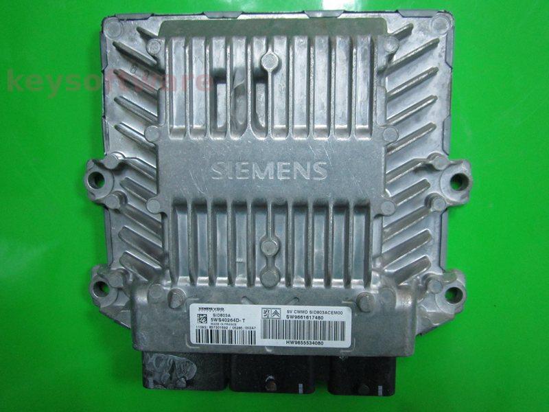 ECU Peugeot 407 2.0HDI 9661617480 5WS40264D-T SID803A