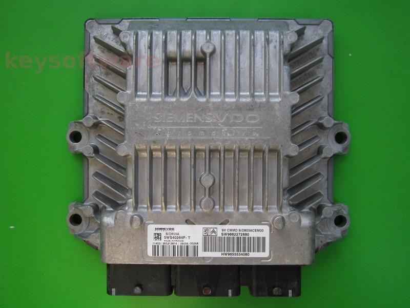 ECU Peugeot 407 2.0HDI 9662272880 5WS40264F-T SID803A