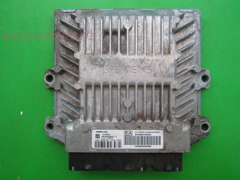 ECU Peugeot 407 2.0HDI 9660780980 5WS40265C-T SID803A