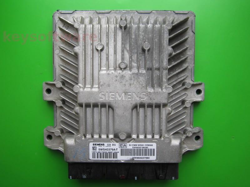 ECU Peugeot 607 2.7HDI 9658198080 5WS40379A-T SID201 }