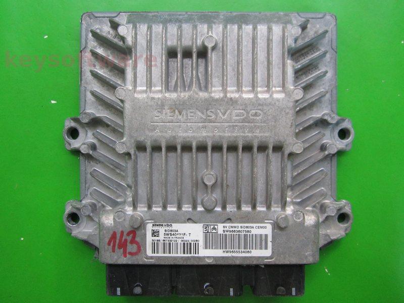 ECU Peugeot 307 2.0HDI 9663607580 5WS40421F-T SID803A