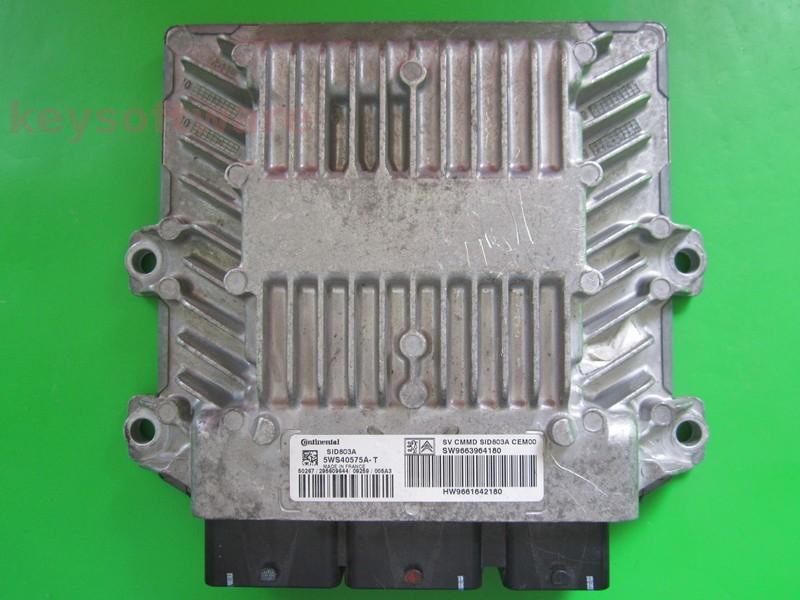ECU Peugeot 607 2.0HDI 9663964180 5WS40575A-T SID803A {