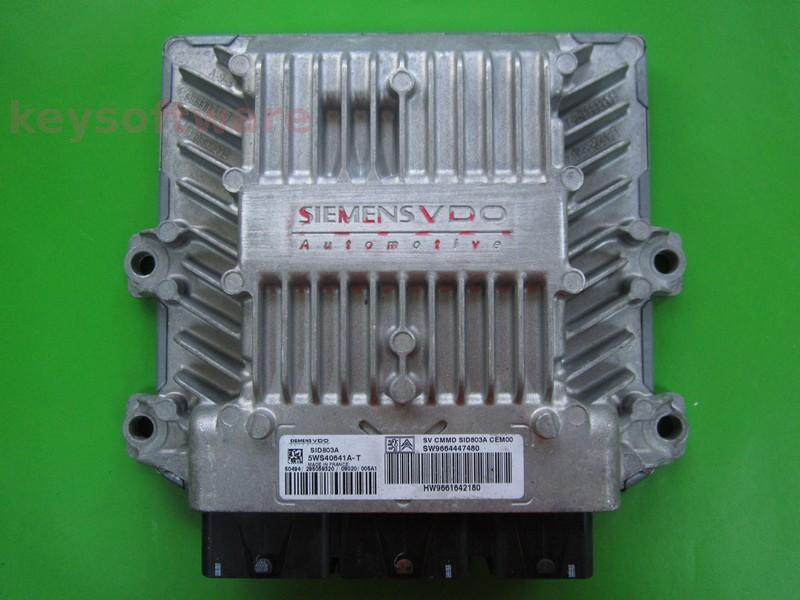 ECU Peugeot 407 2.0HDI 9664447480 5WS40641A-T SID803A