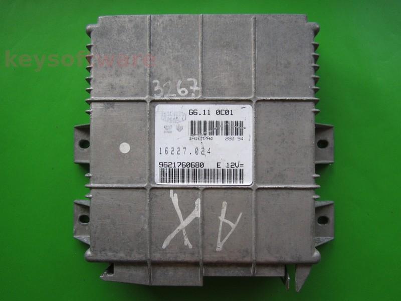 ECU Peugeot 106 1.1 9621760680 G6.11 0C01