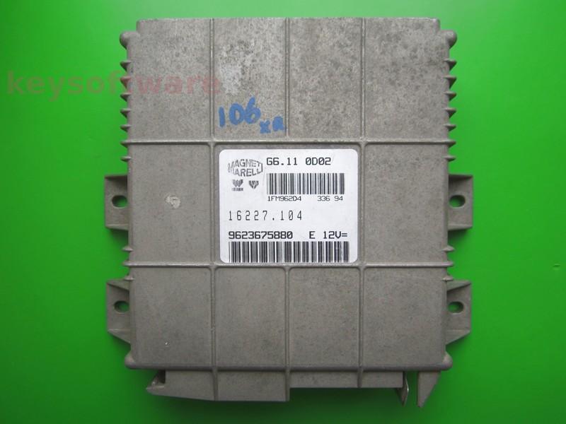 ECU Peugeot 106 1.1 9623675880 G6.11 0D02