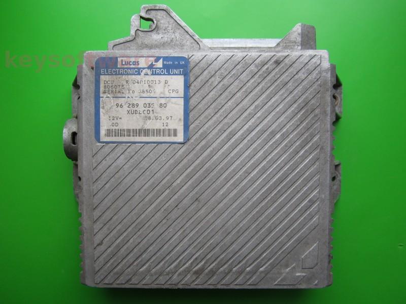 ECU Peugeot 806 2.1TD 9628903580 DCU