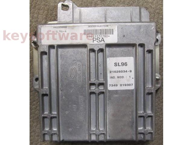 ECU Peugeot 306 1.8 9629372780 21626034 SL96