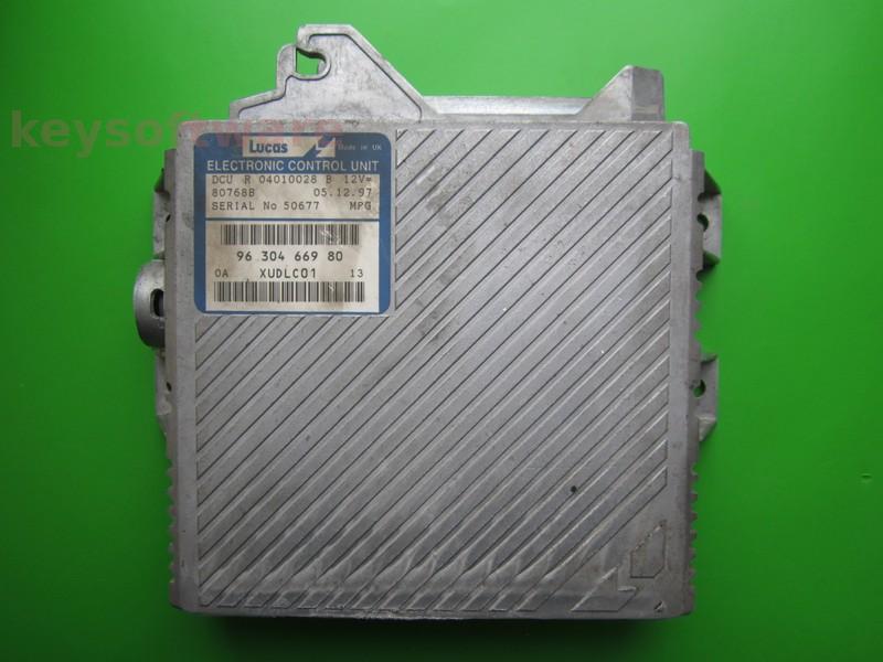 ECU Peugeot 406 2.1TD 9630466980 DCU