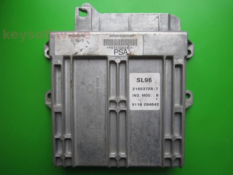 ECU Peugeot 406 1.8 9636006880 SL96