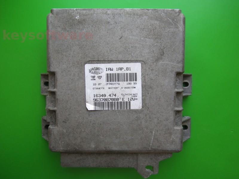 ECU Peugeot 206 1.4 9637087080 IAW 1AP.81
