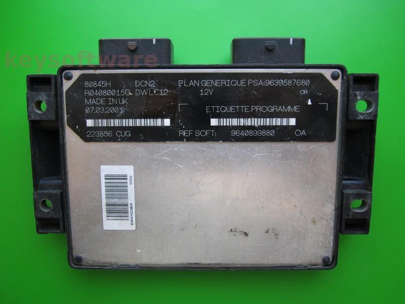 ECU Peugeot 206 1.9D 9640899880 9639587680 DCN2