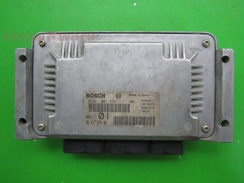 ECU Peugeot 106 1.5D 9641757480 0281001839 AS4