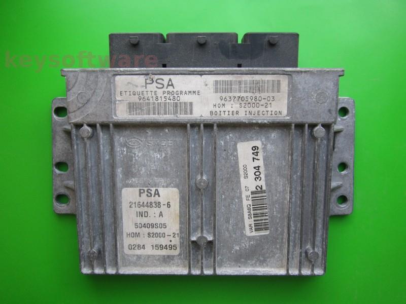 ECU Peugeot 106 1.4 9641815480 21644838 S2000-21