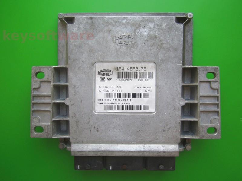 ECU Peugeot 206 1.1 9644925780 IAW 48P2.76