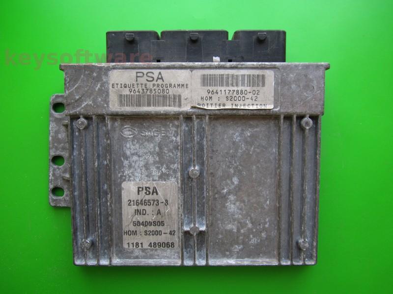 ECU Peugeot 206 1.4 9643785080 21646573 S2000-42