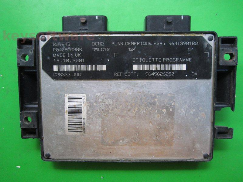 ECU Peugeot 206 1.9D 9645626280 9641390180 DCN2