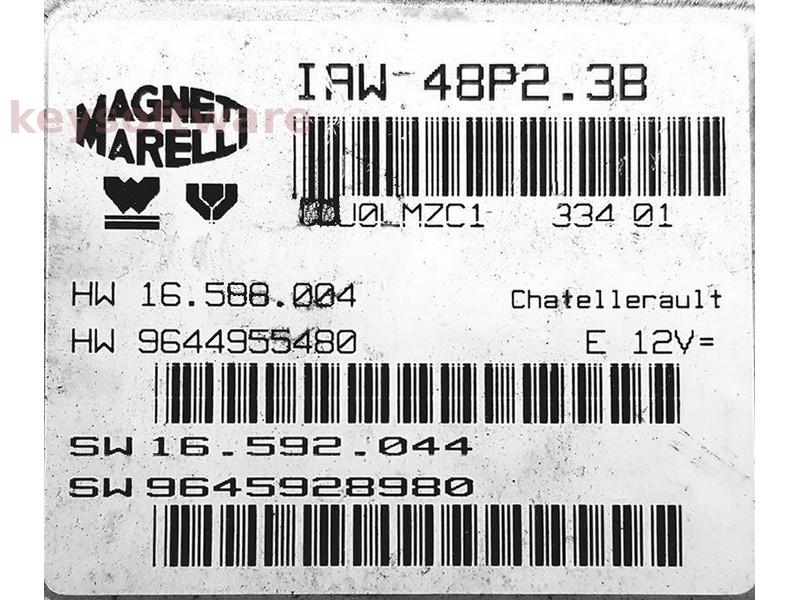 ECU Peugeot 206 2.0 9645928980 IAW 48P2.38