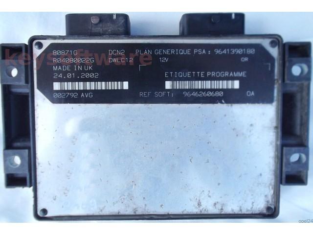 ECU Peugeot Partner 1.9D 9646260680 9641390180 DCN2 {