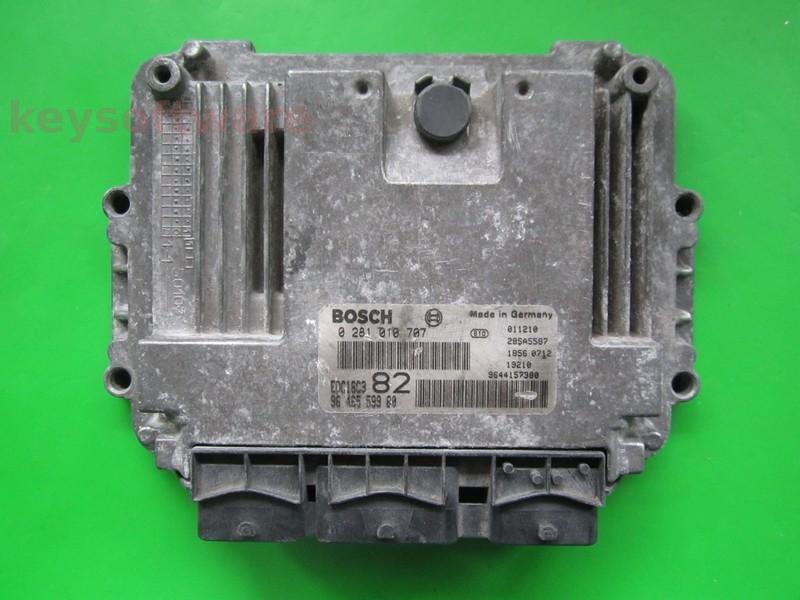 ECU Peugeot 206 1.4HDI 9646559980 0281010707 EDC16C3 8HX
