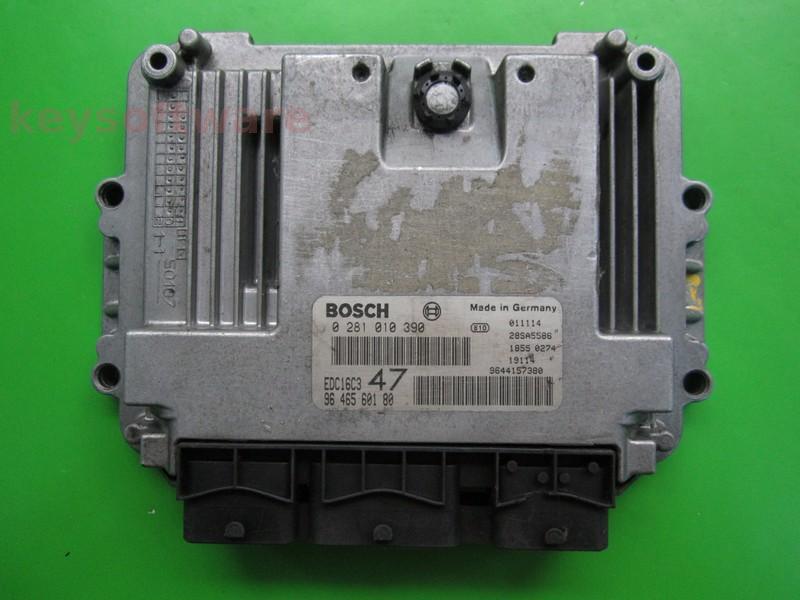 ECU Peugeot 307 1.4HDI 9646560180 0281010390 EDC16C3 8HZ