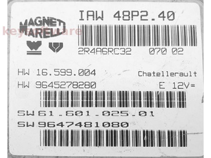 ECU Peugeot Boxer 2.0 9647481080 9645278280 IAW 48P2.40 {