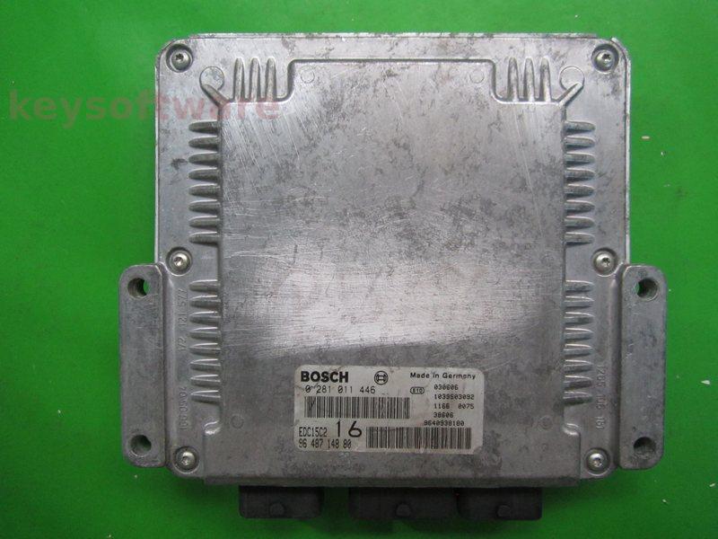 ECU Peugeot 406 2.2HDI 9648714880 0281011446 EDC15C2