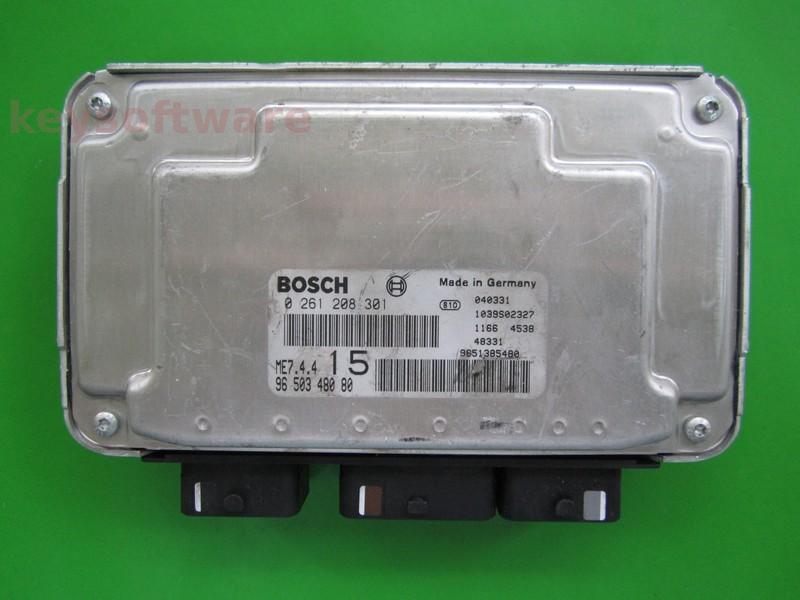 ECU Peugeot 307 1.6 9650348080 0261208301 ME7.4.4