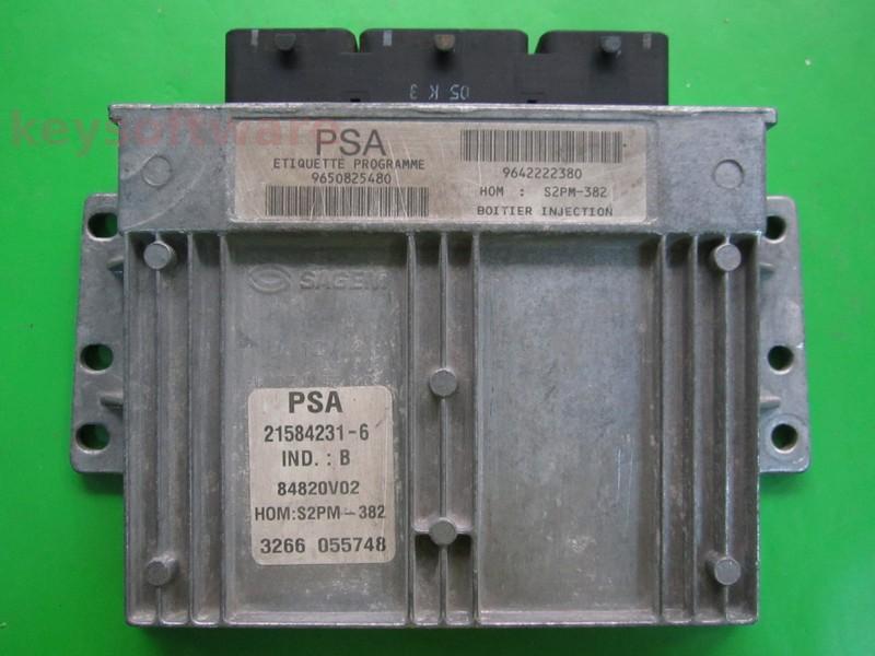 ECU Peugeot Partner 1.4 9650825480 21584231 S2PM-380