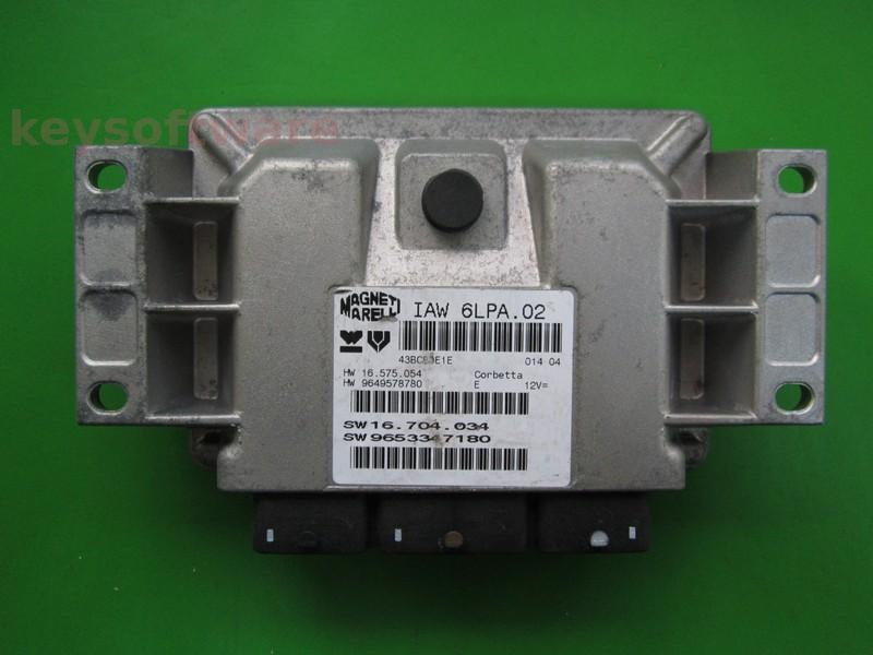 ECU Peugeot 307 2.0 9653347180 IAW 6LPA.02