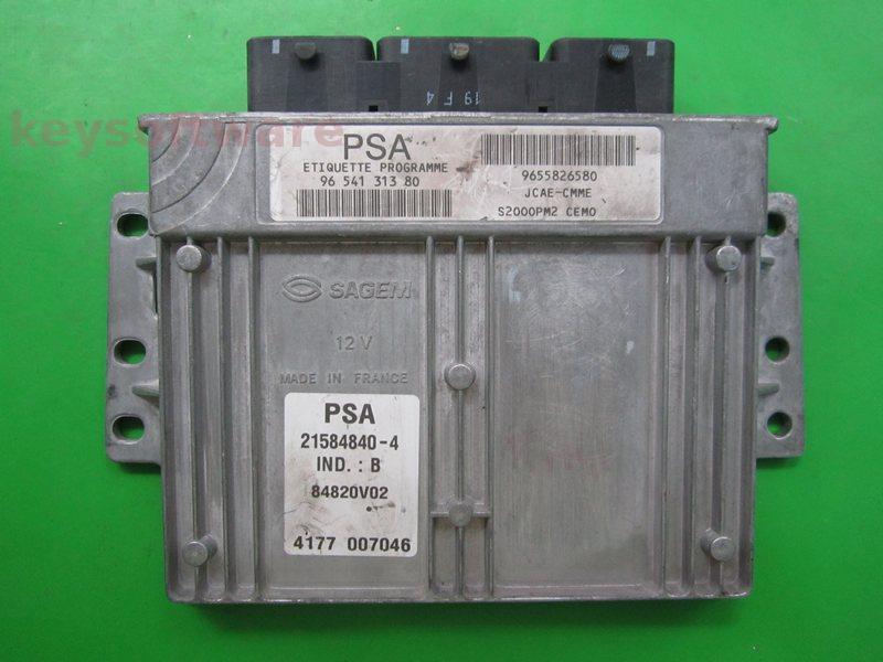 ECU Peugeot 407 1.8 9654131380 21584840 S2000PM2