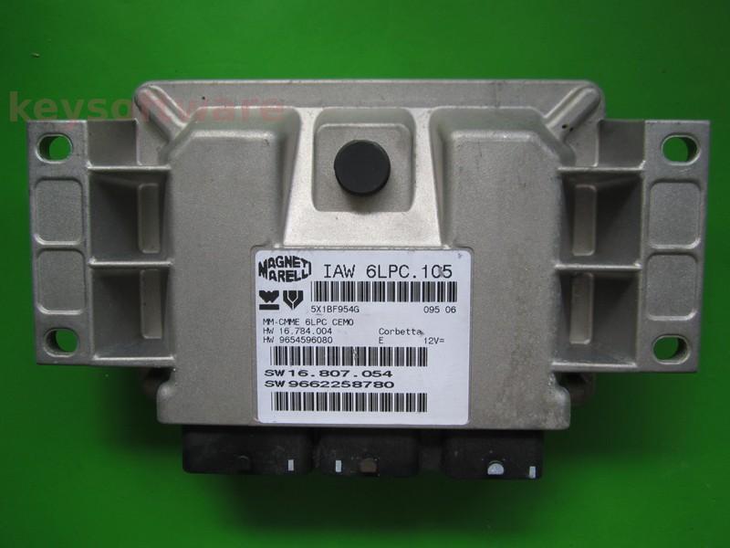 ECU Peugeot 207 1.4 9662258780 IAW 6LPC.105 {+