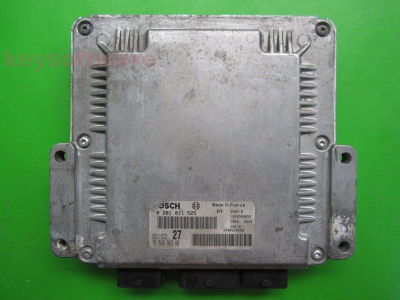 ECU Peugeot 206 2.0HDI 9654694380 0281011525 EDC15C2
