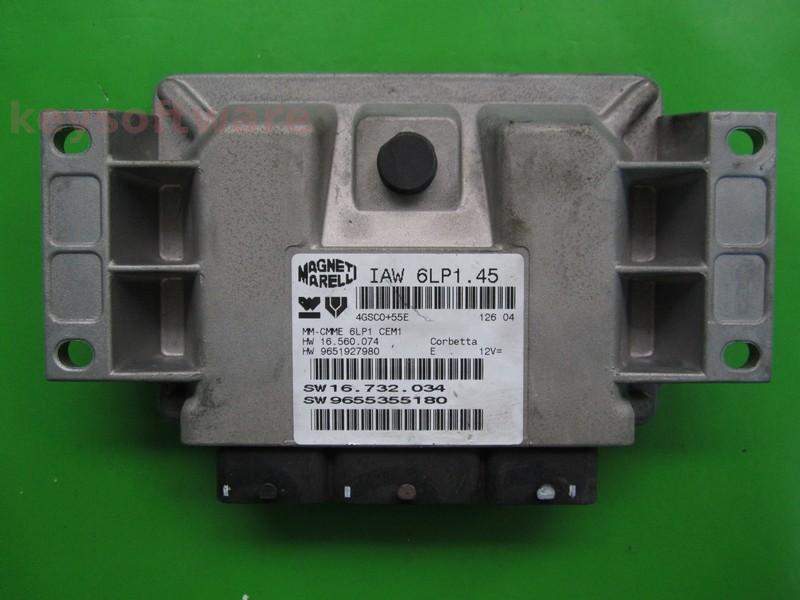 ECU Peugeot 407 2.0 9655355180 IAW 6LP1.45 +