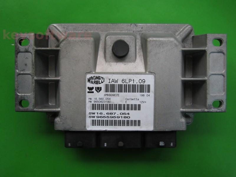 ECU Peugeot 206 2.0 9655959180 IAW 6LP1.09