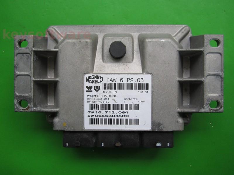 ECU Peugeot 206 1.4 9656304580 IAW 6LP2.03