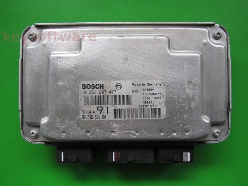 ECU Peugeot 206 1.6 9656659380 0261207477 ME7.4.4