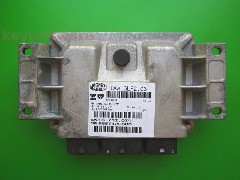 ECU Peugeot 206 1.4 9657429680 IAW 6LP2.03
