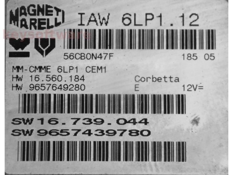 ECU Peugeot 407 2.2 9657649280 9657439780 IAW 6LP1.12 {